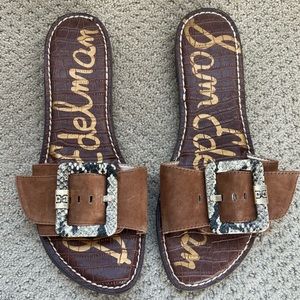 Sam Edelman Granada Buckle Slide Sandals Size 9.5